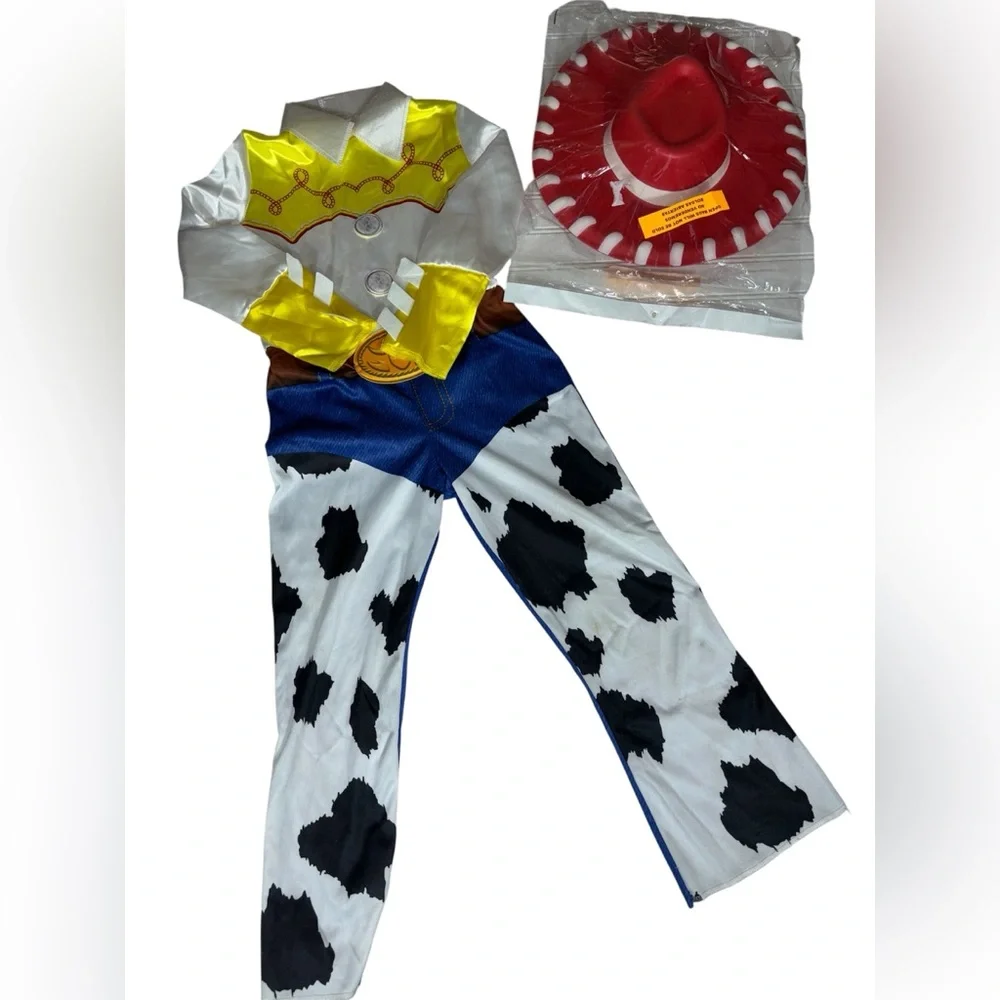 Disguise Disney Toy Story Jessie Cowgirl Costume w/ Hat Toddler Girls 3-4T - Picture 10 of 11